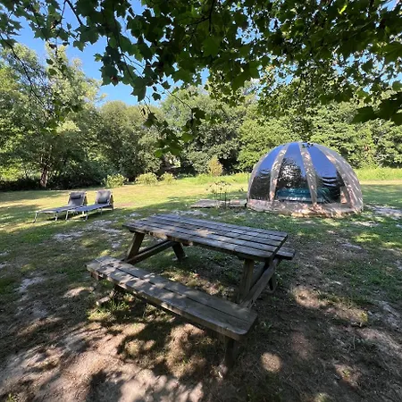 La Wigwam Bleu Du Domaine Du Pas De L'ane 럭셔리텐트 미오